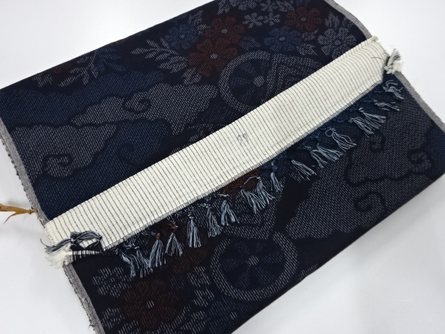 アンティーク　正絹　紬　着尺反物